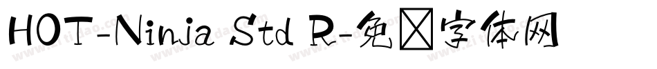 HOT-Ninja Std R字体转换